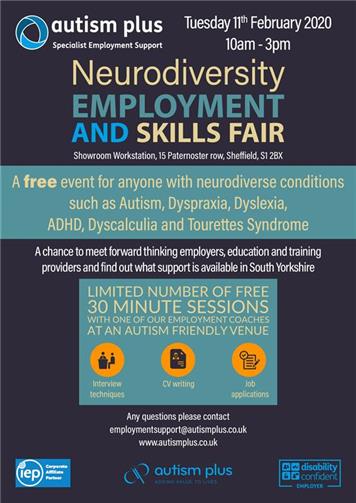  - Neurodiversity Employment and Skills Fair