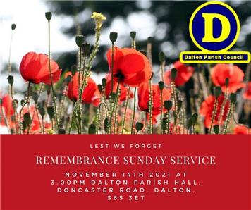  - Remembrance Sunday Service